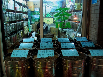 tea shop in Shanghai market