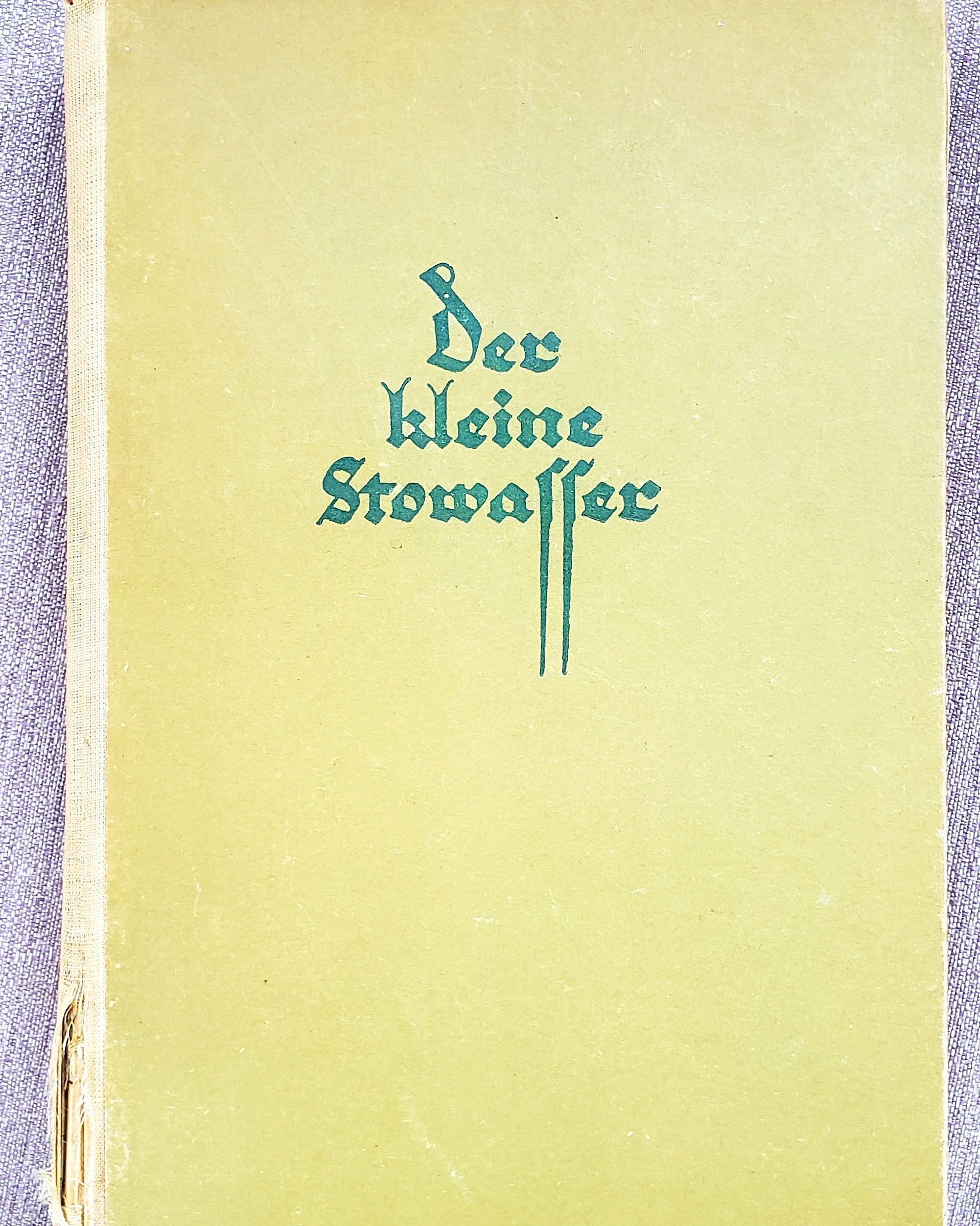 yellowed title page of Latin-German Stowasser dictionary