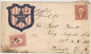 Civil War letter envelope