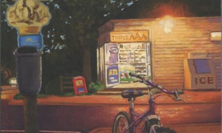 Gettysburg Review cover winter 2012 bicycle in evening street scene